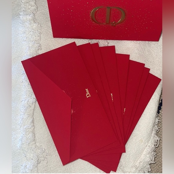 AUTHENTIC DIOR MONEY ENVELOPES SET OF 8 MATTE TEXTURE NWT - Picture 5 of 7